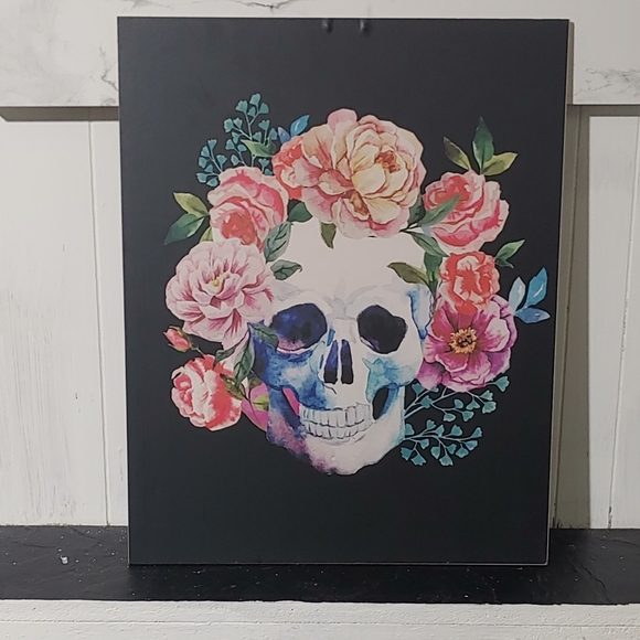 Floral Skull Wall Art - Picture 2 of 7